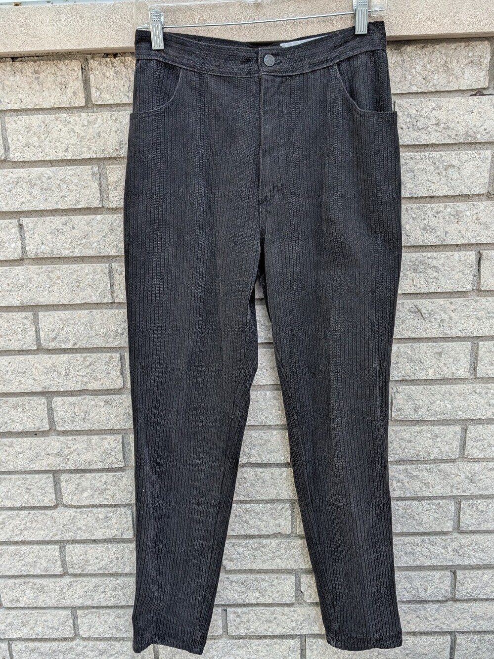 Lorraine Wardy Opal Corduroy High Waisted Jeans Women's Size 10 VTG Barrel